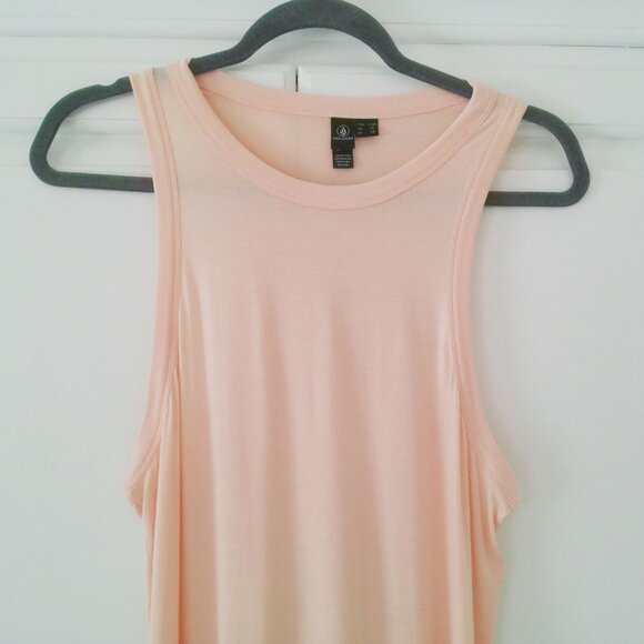 NWOT Volcom Peach Racerback Maxi Dress - Picture 3 of 6